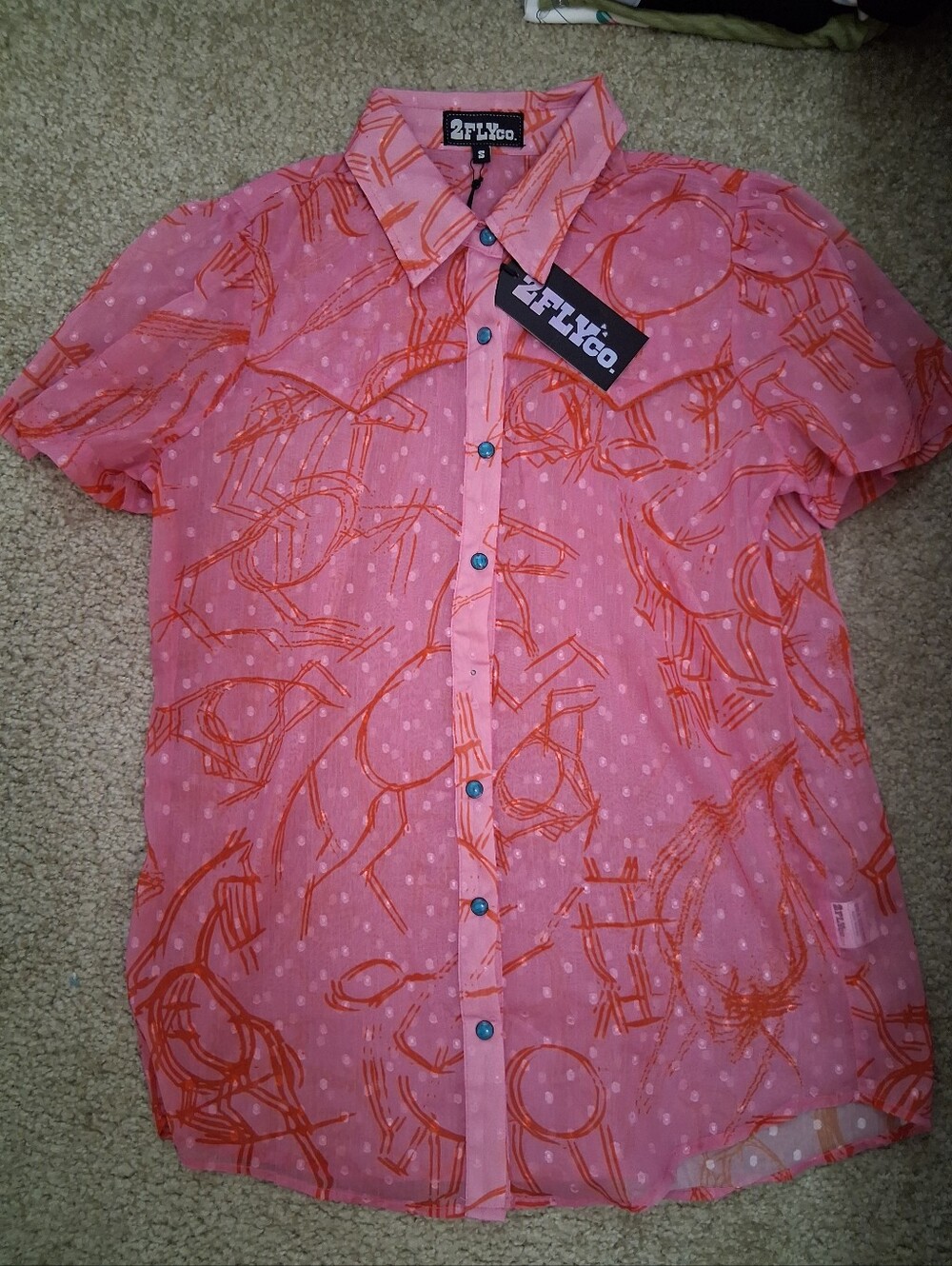Women's 2 Fly Co. button up western shirt
